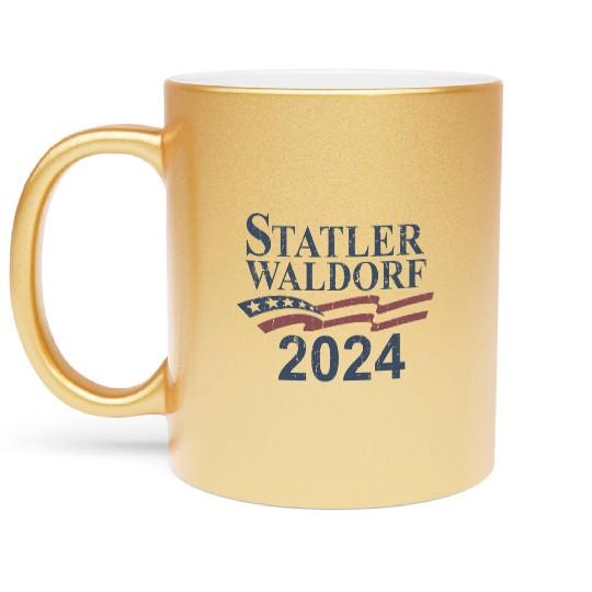 Statler and Waldorf Metallic Mugs