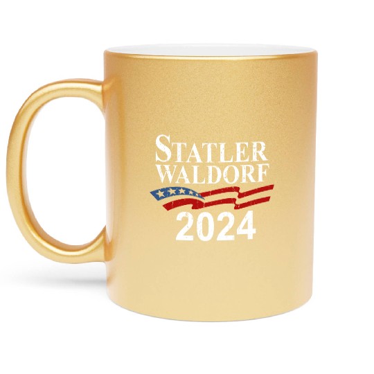 Statler and Waldorf Metallic Mugs