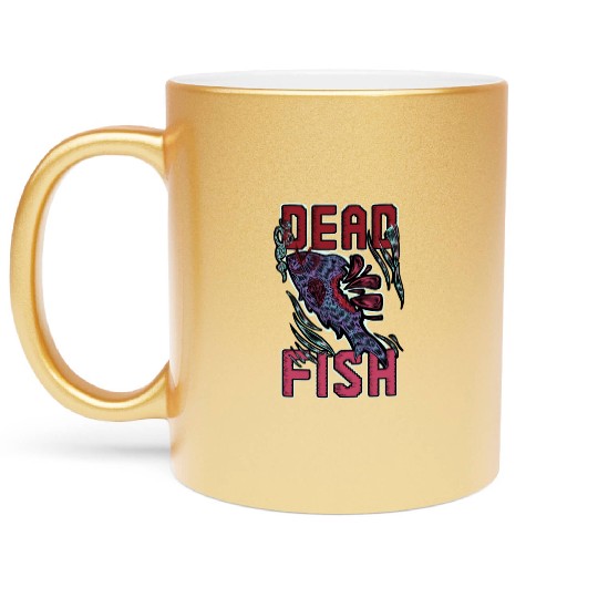 D* Fish Metallic Mugs