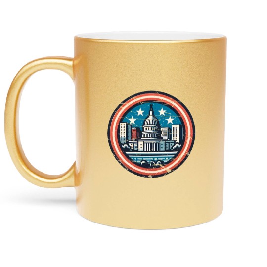 Washington DC Metallic Mugs