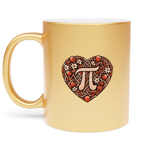 Cherry PI Day Metallic Mugs
