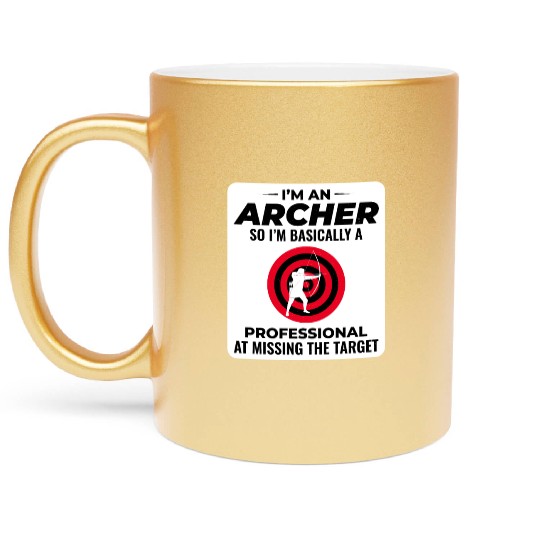 Archery Targets Archer Bullseye Shooting Sport Metallic Mugs