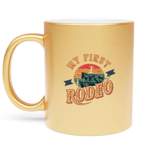My First Rodeo Metallic Mugs