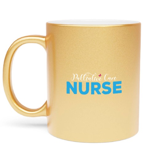 Palliative Care Nurse Metallic Mugs