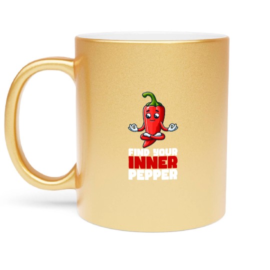 Find Your Inner Pepper Motivational Metallic Mugs