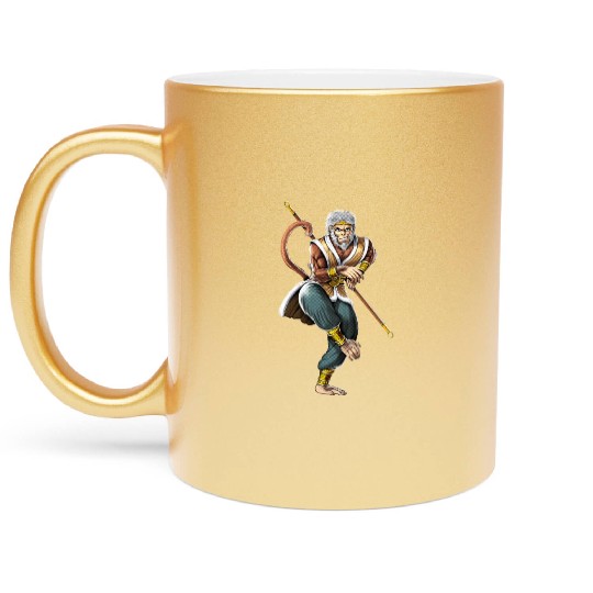 Monkey King Sun Wukong Metallic Mugs