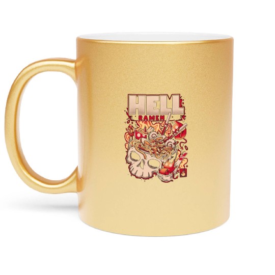Hell ramen Metallic Mugs