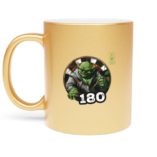 Darts 180 Green Game Champ Dart - Dart Team Metallic Mugs
