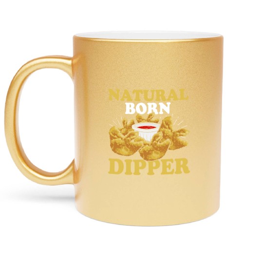 Natural Born DipperFunny Crab Rangoon Metallic Mugs