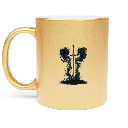 japanese katana sword samurai schwert japanisches Metallic Mugs