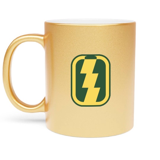 strong battery icon a green natural power source Metallic Mugs