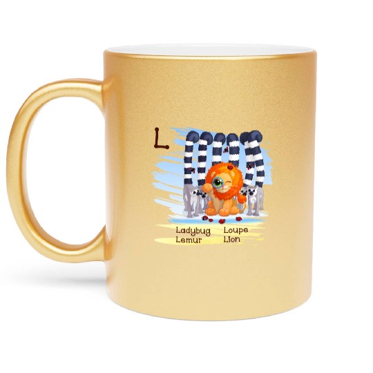 L Alphabet Ladybug Loupe Lemur Lion Metallic Mugs