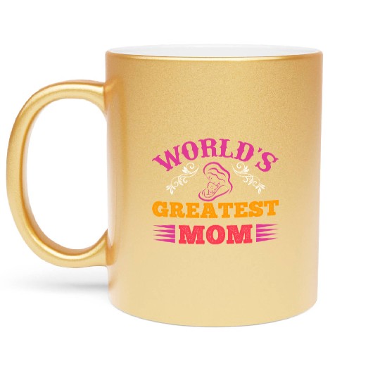 World's Greatest Mom Metallic Mugs