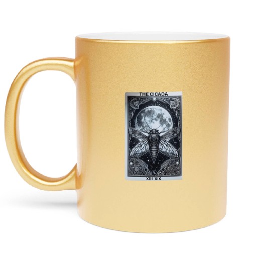 Cicadageddon Invasion Tour 2024 Funny Cicada Event Metallic Mugs