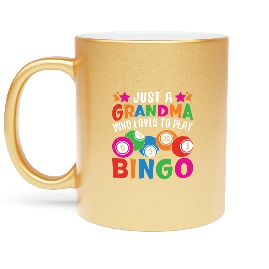 Bingo Grandma Metallic Mugs