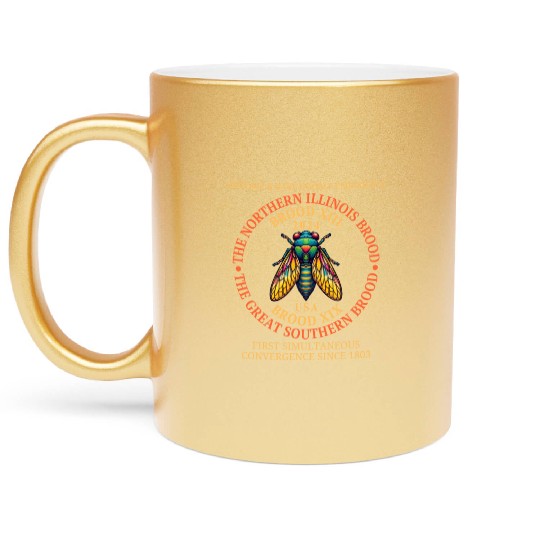 Cicada 2024 Event Brood XIX & XIII Emergence Metallic Mugs
