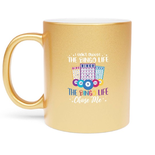 Bingo Life Bingo Player Metallic Mugs