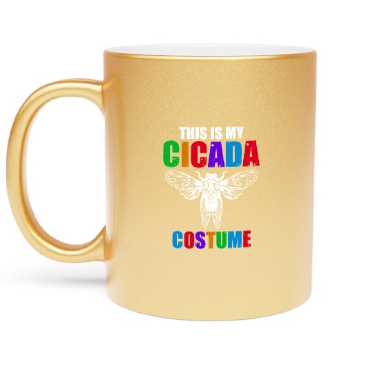 This Is My Cicada Costume, Cicada Invasion 2024 Metallic Mugs