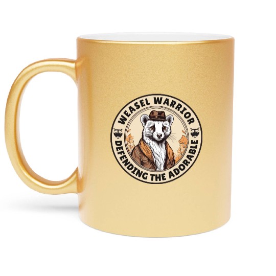 Weasel Warrior Metallic Mugs