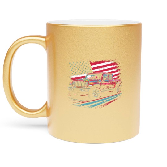 Jeep Gladiator JT US Flag Metallic Mugs