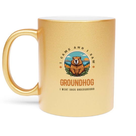 Groundhog Metallic Mugs