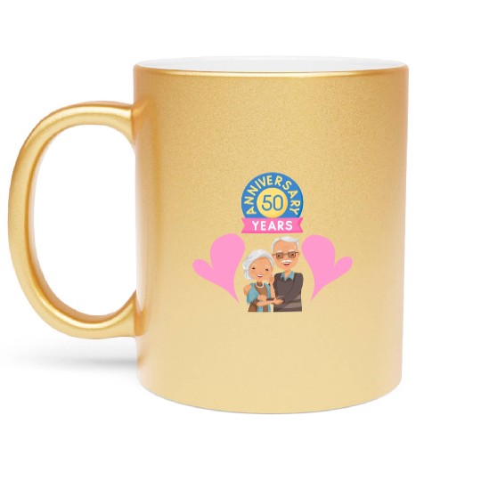 50 th anniversary Metallic Mugs