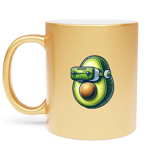 Avocado VR Gamer Virtual Reality Metallic Mugs