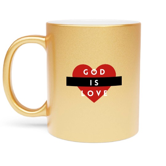 God is Love Metallic Mugs
