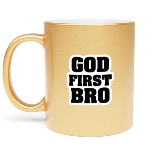 God First Bro Faith Metallic Mugs