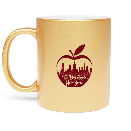 NYC Skyline Apple: Creative Metallic Mugs