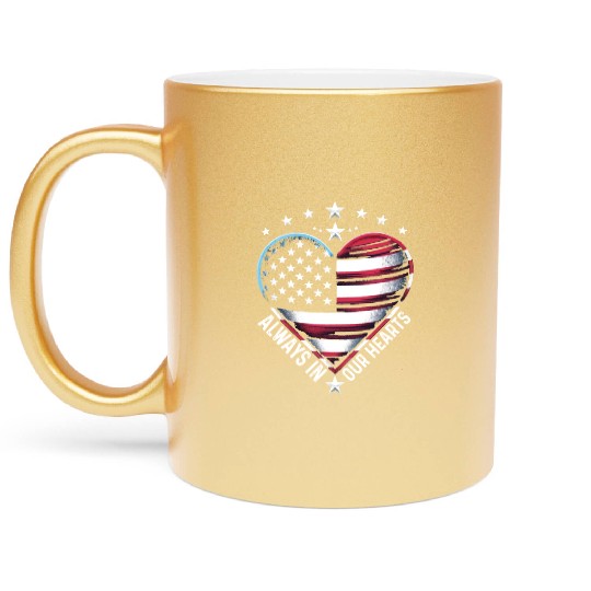 memorial day Always in Our Hearts Metallic Mugs
