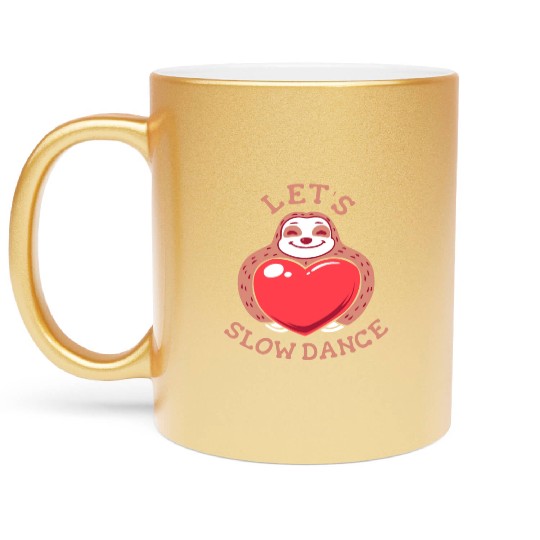 Romantic Vibes: 'Let's Slow Dance' Metallic Mugs