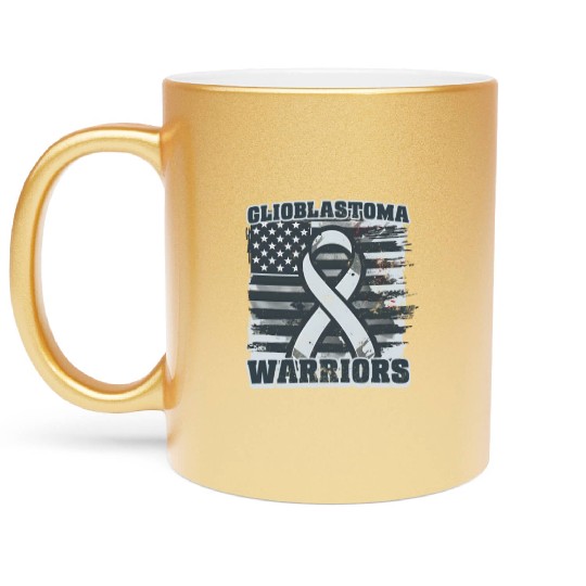 Glioblastoma Awareness Glioblastoma Warriors Metallic Mugs