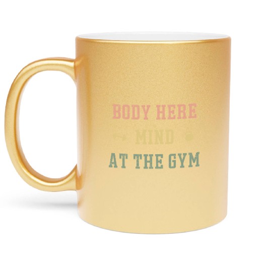 Fathers Day Gift Boyfriend Husband Gym Metallic Mugs