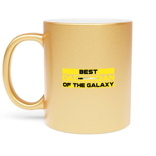 best dadalorian of the galaxy Metallic Mugs