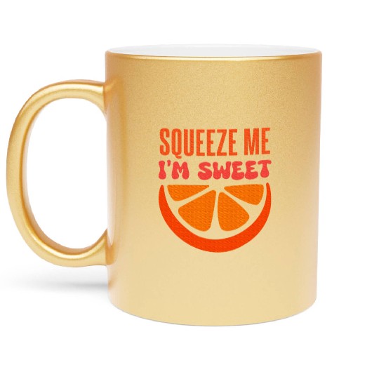 Citrus Fruit Lover Fruit Orange Metallic Mugs