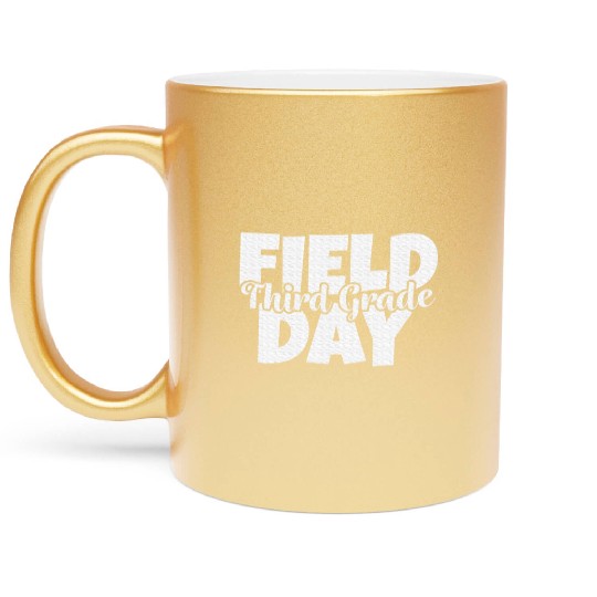 Field Day 2024 3rd Third Grade School Teacher Metallic Mugs