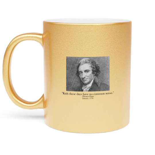 No Common Sense AP US History Thomas Paine Apushap Metallic Mugs