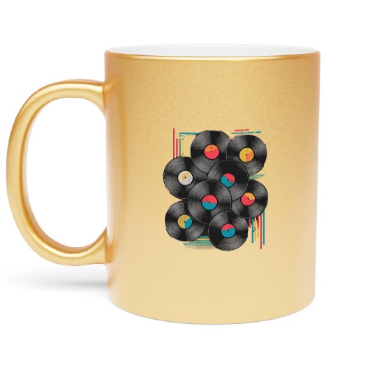 Old School Vinyl Records For all, who love the Metallic Mugs