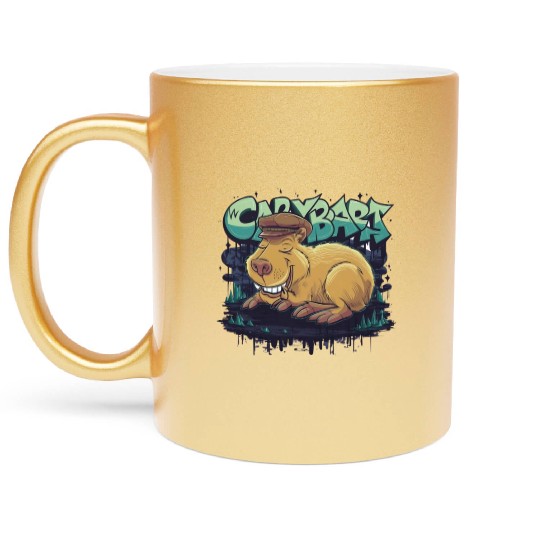 I Need a Napybara Capybara Metallic Mugs