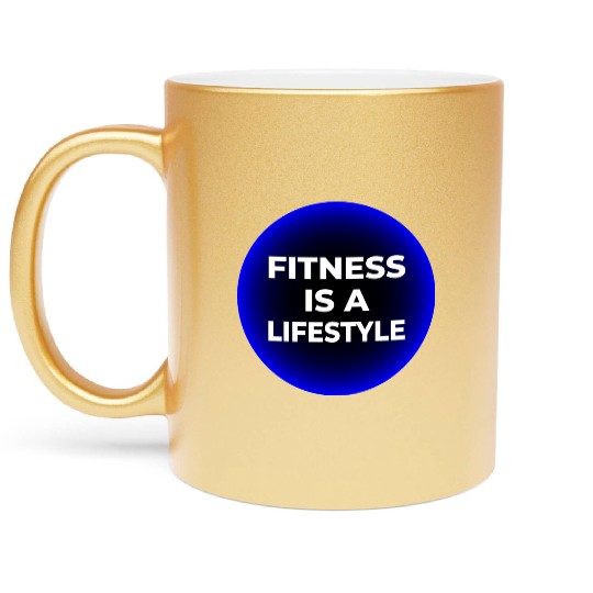 Fitness Lifestyle Metallic Mugs