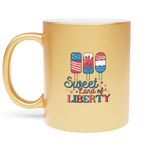 sweet land of liberty 4thJuly Metallic Mugs