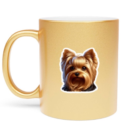Yorkshire Terrier Metallic Mugs