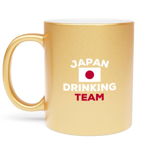 Japan Japanese Drinking Team Flag Matching Group Metallic Mugs