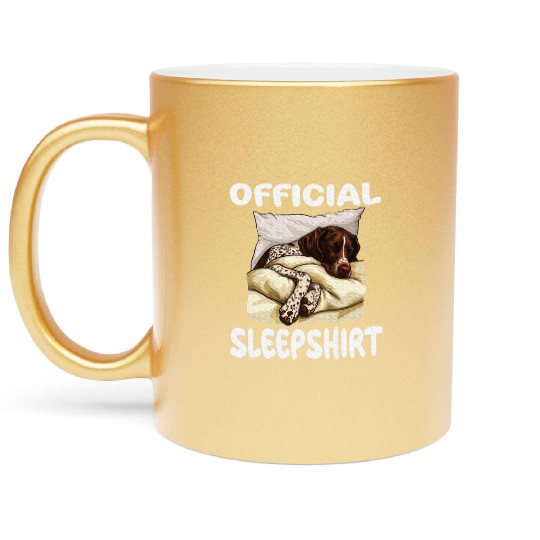 German Shorthaired Pointer Dog Official Sleep Metallic Mugs