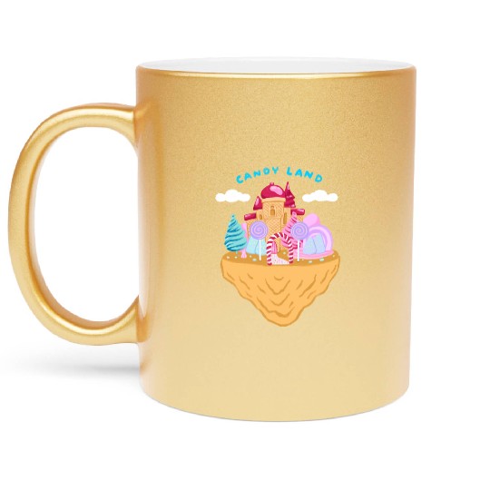 Cute Candy Land Metallic Mugs