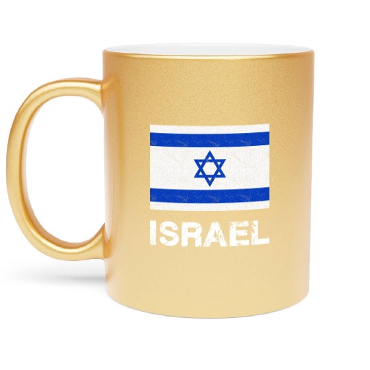 Israel Flag Metallic Mugs