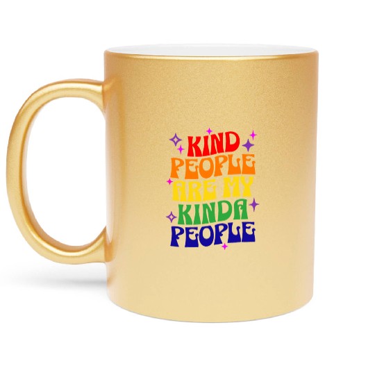 Love Is Love Gay Pride Colors Of Rainbow LGBTQ+ Metallic Mugs