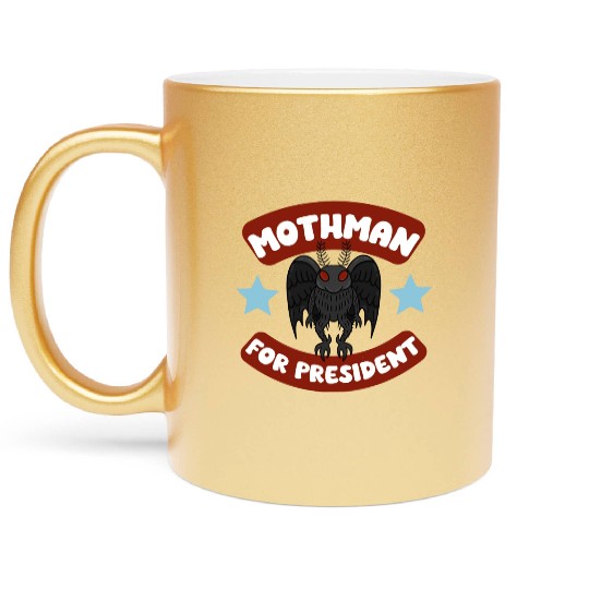 Mothman USA Election Campaign Politics 2024 Metallic Mugs