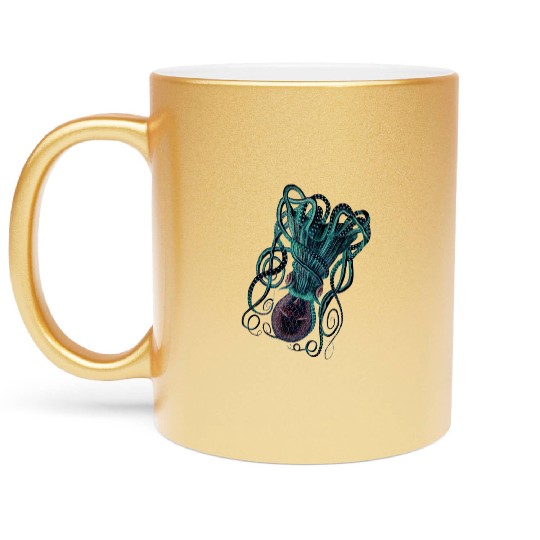 Underwater Majesty: An Octopus Realm new Metallic Mugs